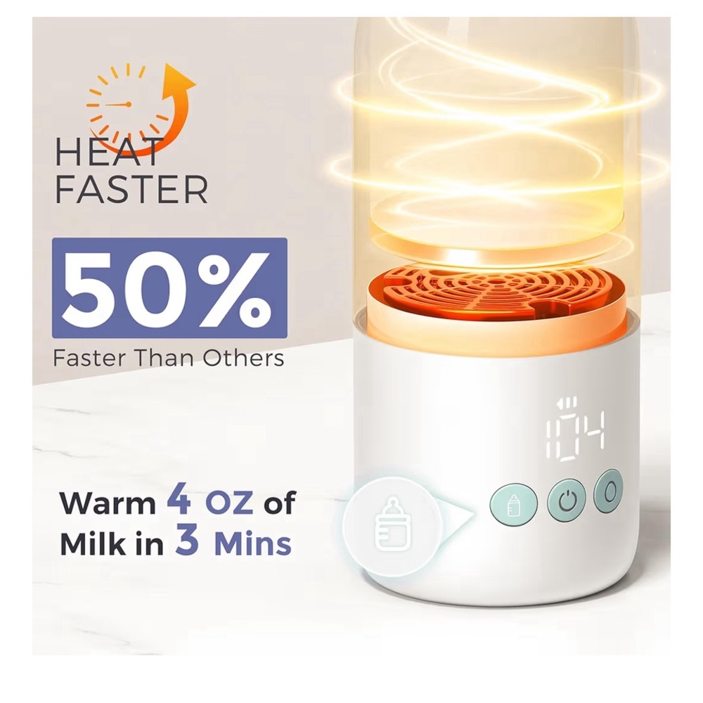 Portable Baby Bottle Warmer with Temperature Control - Picture 3 of 7
